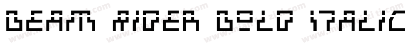 Beam Rider Bold Italic Laser字体转换
